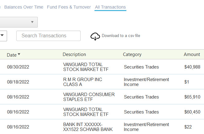 Best Portfolio and Transactions Tracker